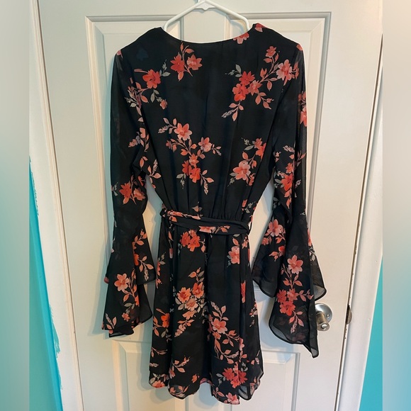 BNWT Navy & Pink Floral Dress - Picture 5 of 9